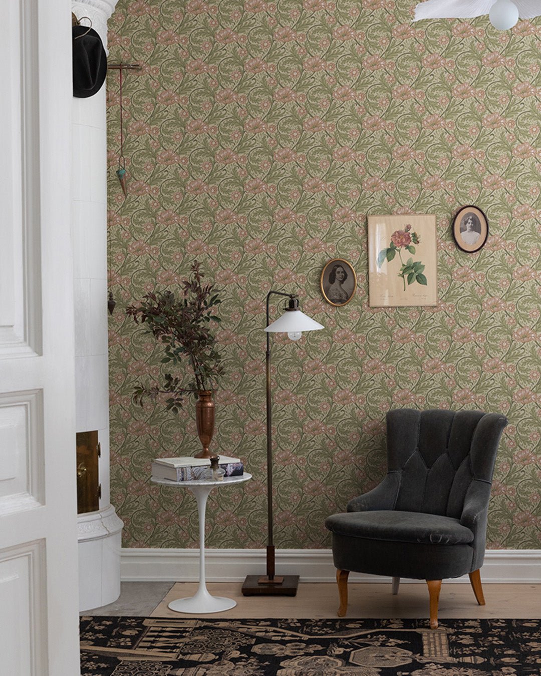 Esther Wallpaper - Apricot - Midbec - 13115 - Premier Wallcovering