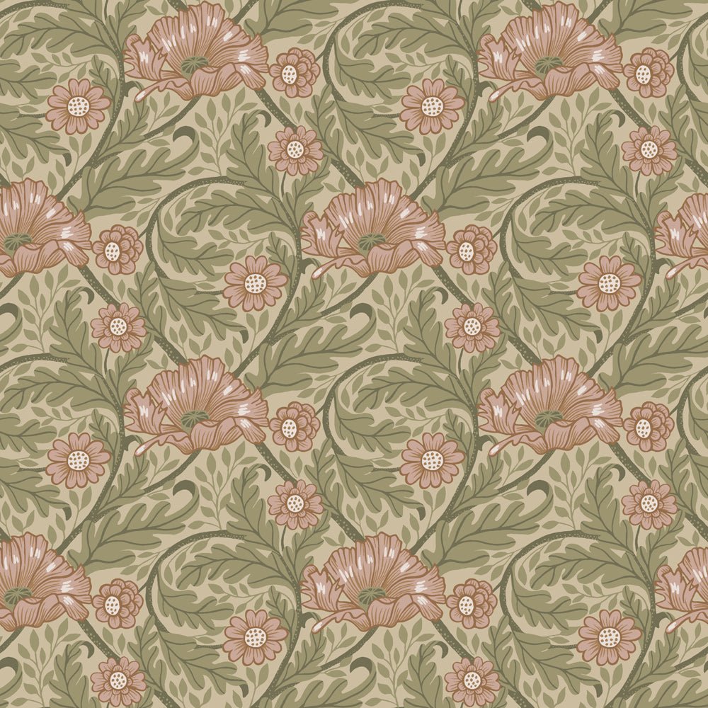 Esther Wallpaper - Apricot - Midbec - 13115 - Premier Wallcovering