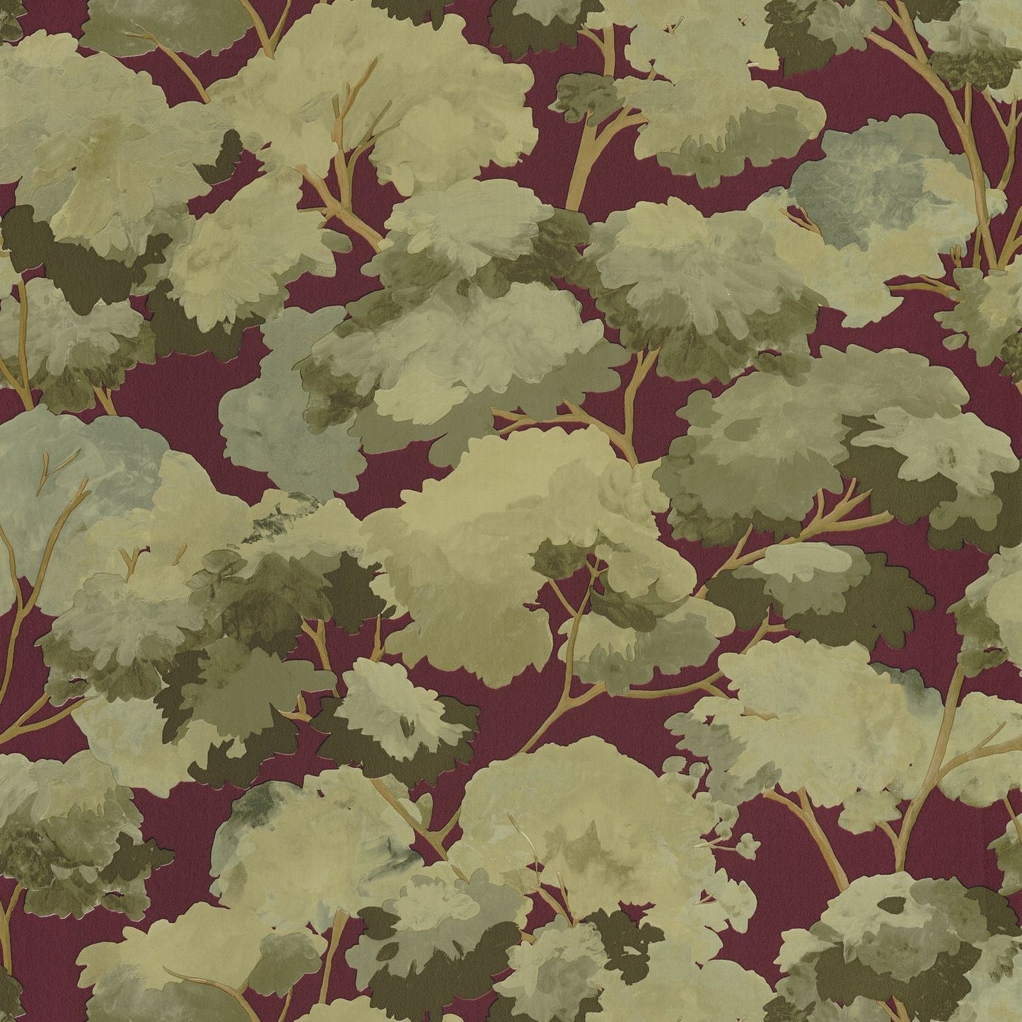 Eté Wallpaper - Bordeaux - Caselio - 106108078 - Premier Wallcovering