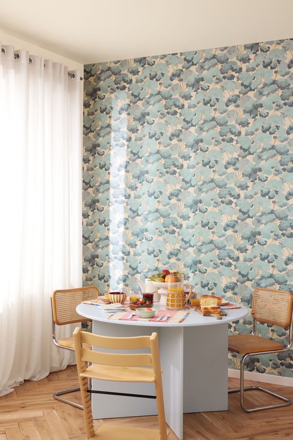 Eté Wallpaper - Bleu Beige - Caselio - 106106010 - Premier Wallcovering