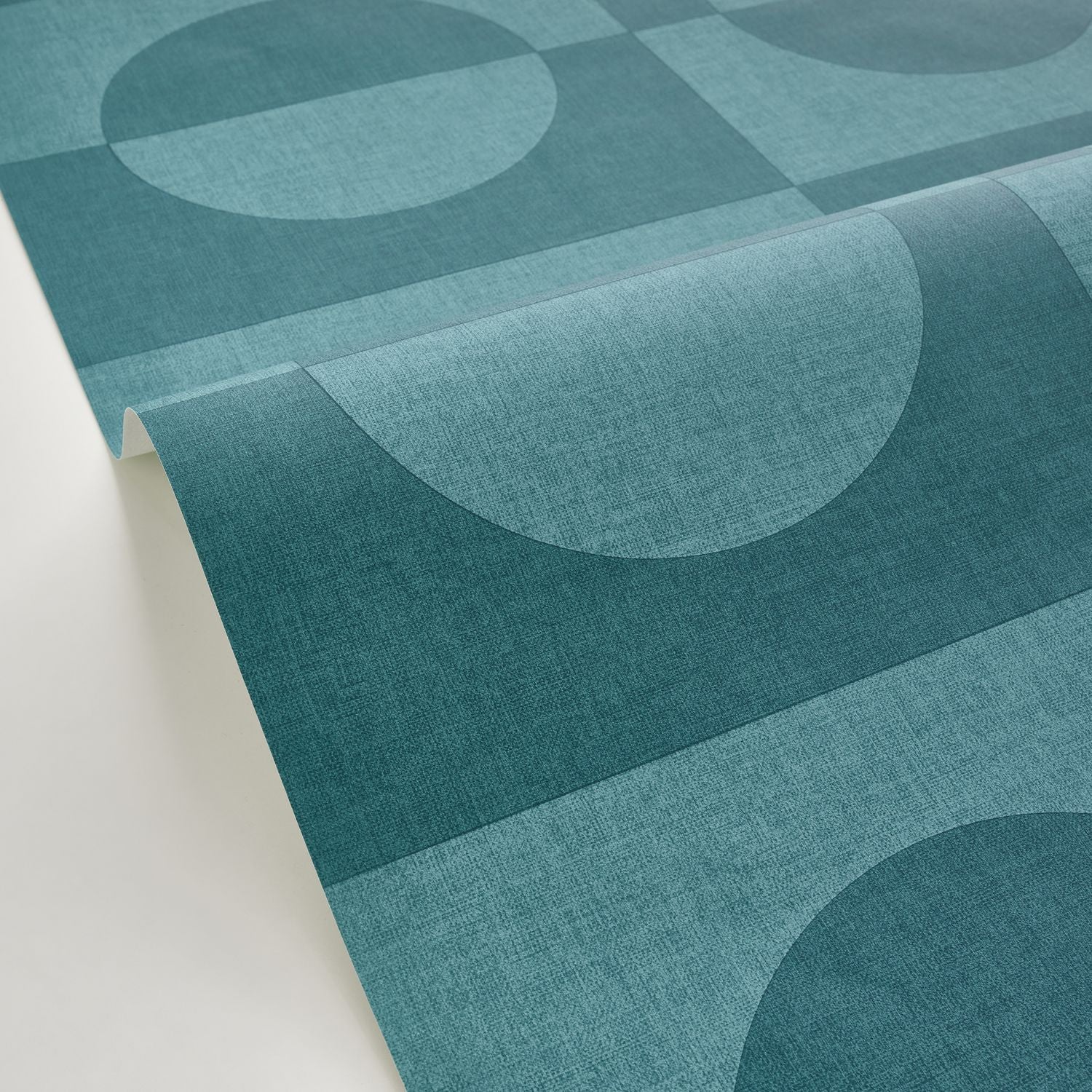 Etendu Wallpaper - Bleu Canard - Caselio - 104576000 - Premier Wallcovering