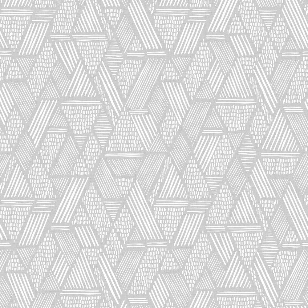 Ethnic Stitch Wallpaper - Grey - Superfresco Easy - 117721 - Premier Wallcovering