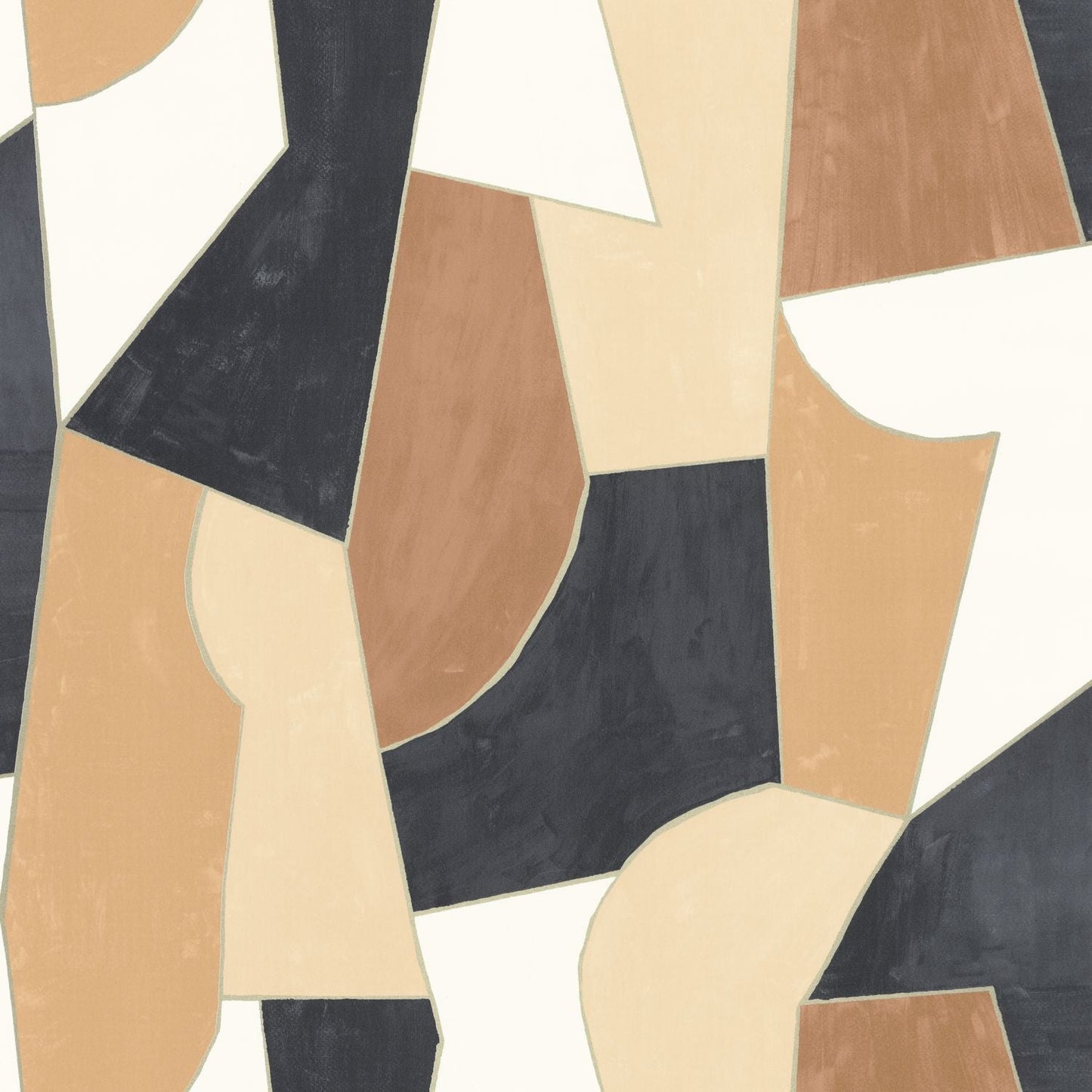 Etoffe Wallpaper - Beige Noir - Caselio - 104511090 - Premier Wallcovering