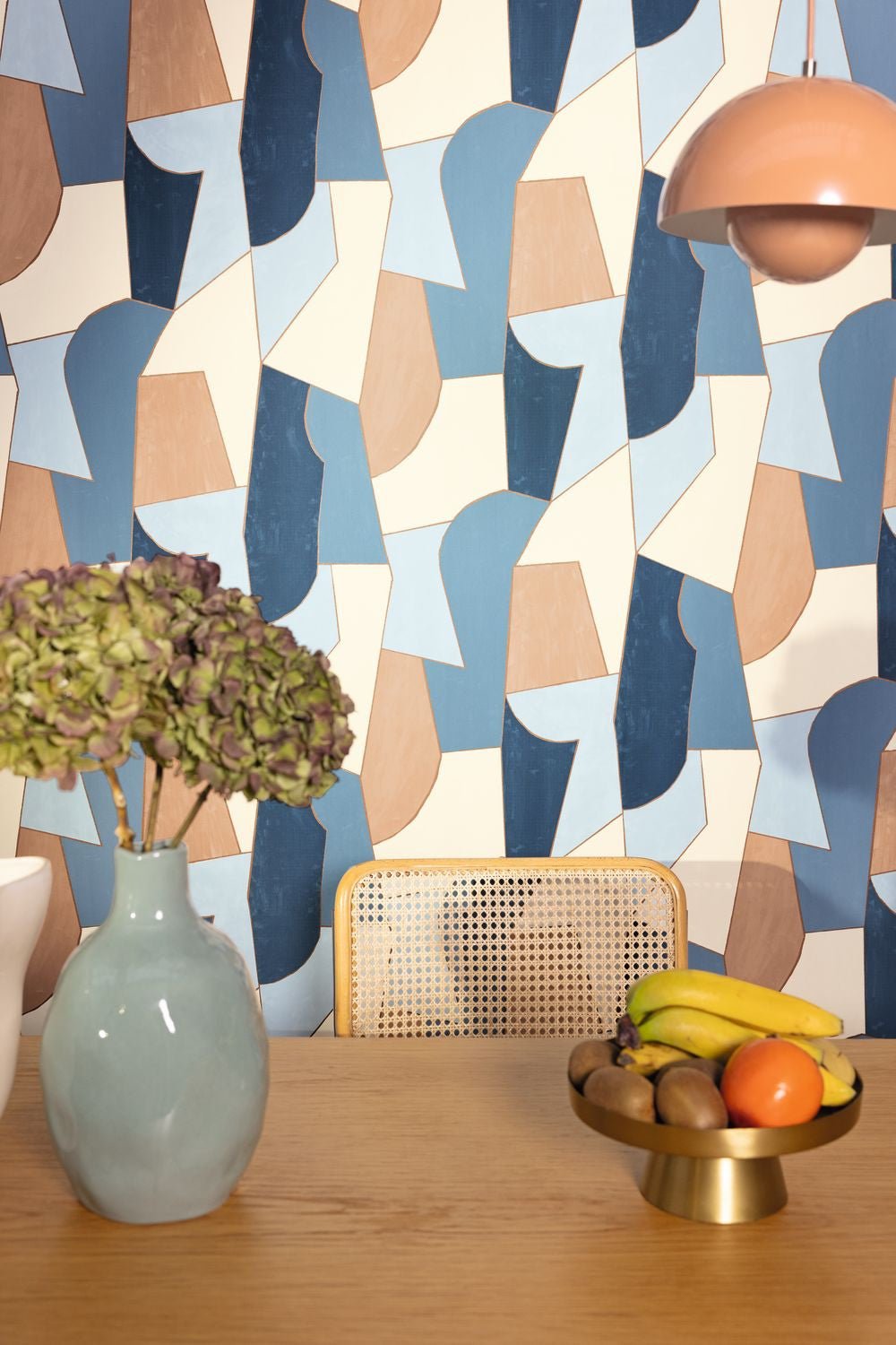 Etoffe Wallpaper - Bleu Camel - Caselio - 104516022 - Premier Wallcovering