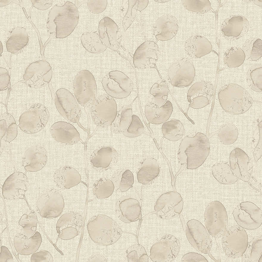 Eucalypto Wallpaper - Beige/Dove - Holden Décor - 36418 - Premier Wallcovering