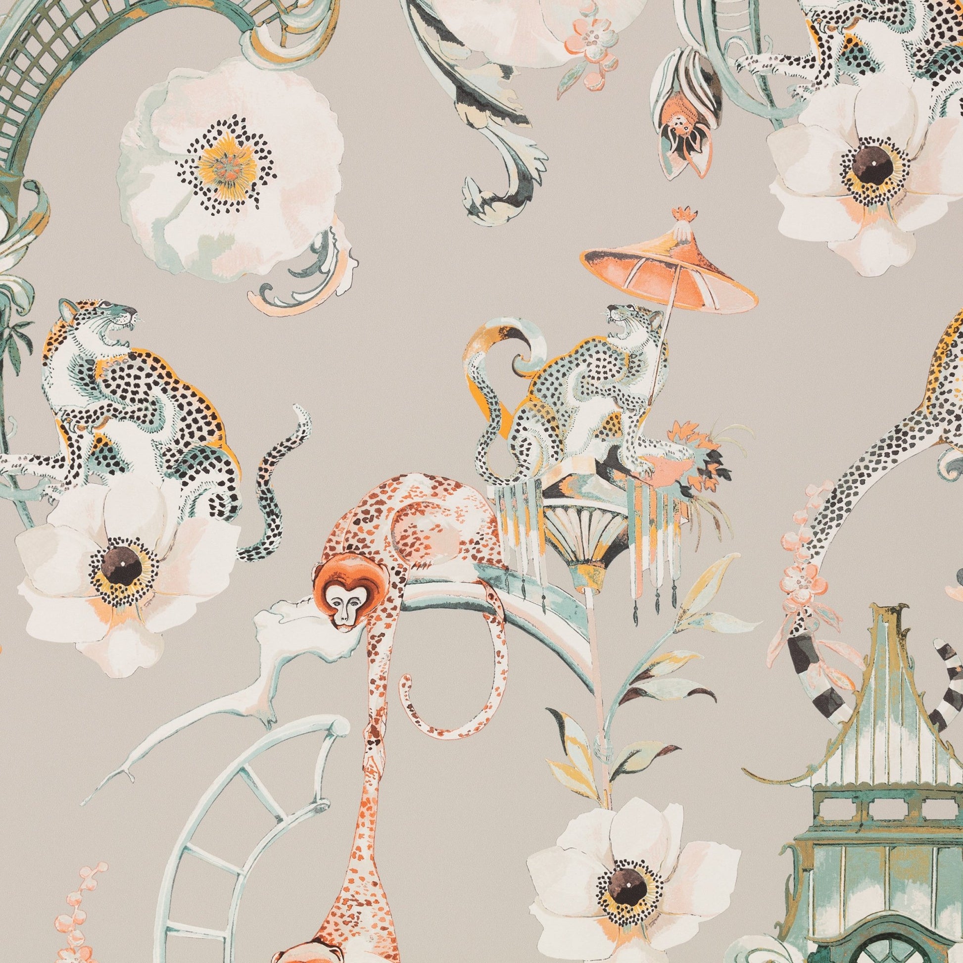 Euphoria Wallpaper - Coral Island - Romo - Temperley London - W448/01 - Premier Wallcovering
