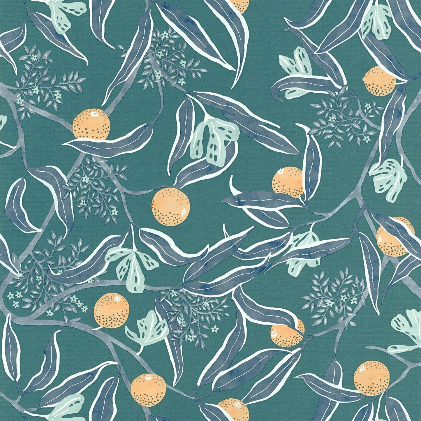 Eurydice Wallpaper - Bleu Egee - Caselio - 103616066 - Premier Wallcovering