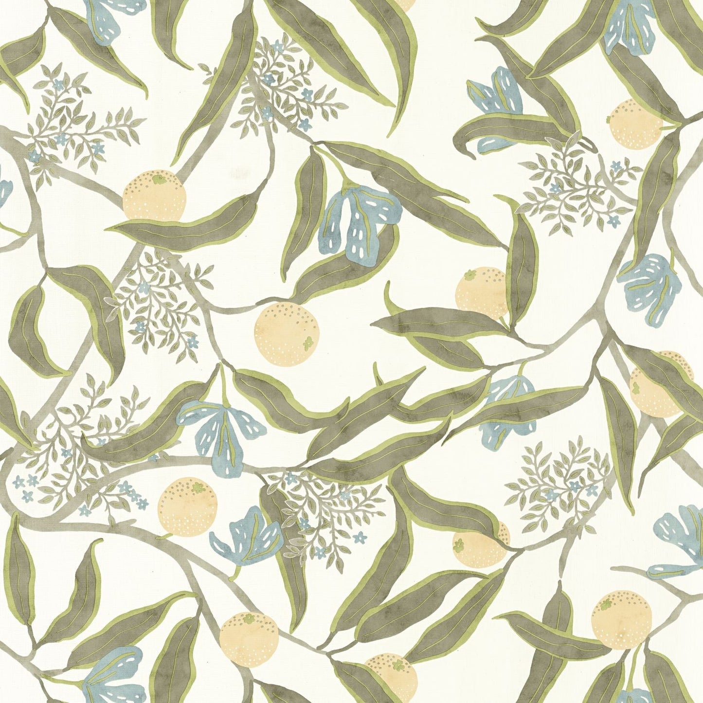 Eurydice Wallpaper - Lichen Jaune - Caselio - 103617020 - Premier Wallcovering