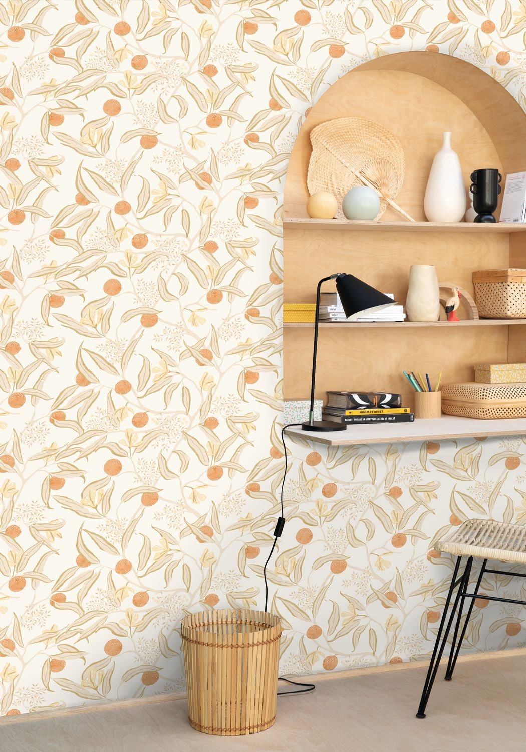 Eurydice Wallpaper - Beige Orange - Caselio - 103611130 - Premier Wallcovering