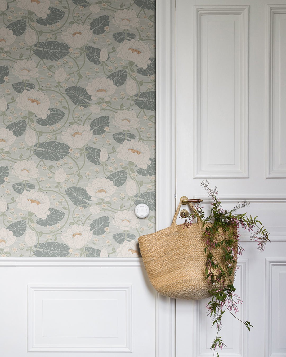 Eva Wallpaper - Light Blue - Midbec - 83121 - Premier Wallcovering