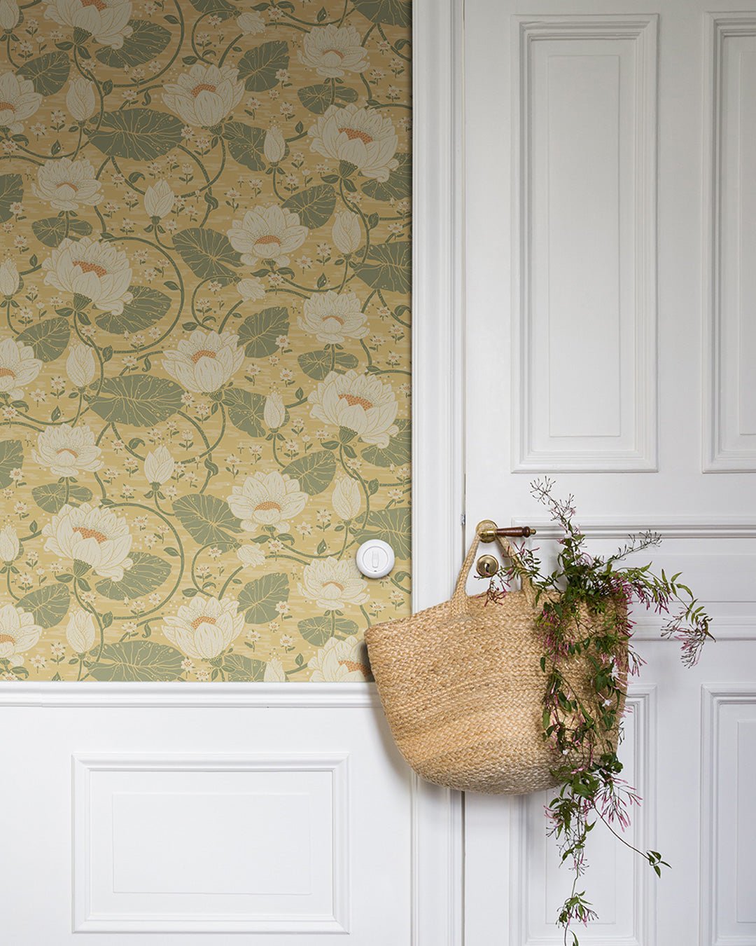 Eva Wallpaper - Soft Yellow - Midbec - 83123 - Premier Wallcovering