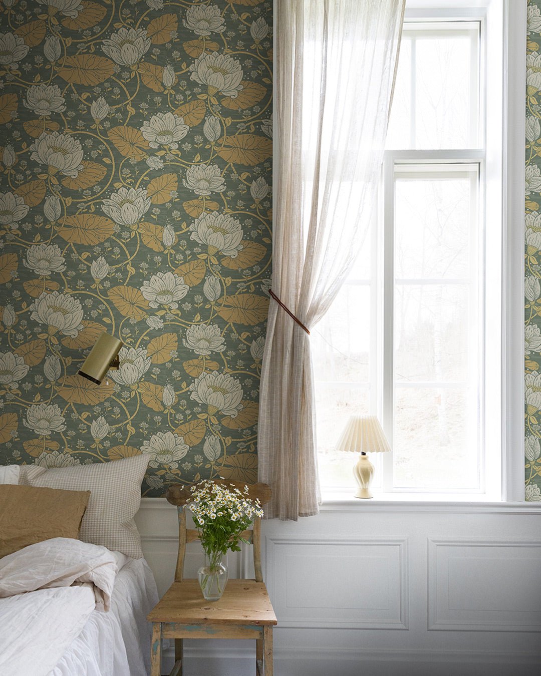 Eva Wallpaper - Gray - Midbec - 83120 - Premier Wallcovering