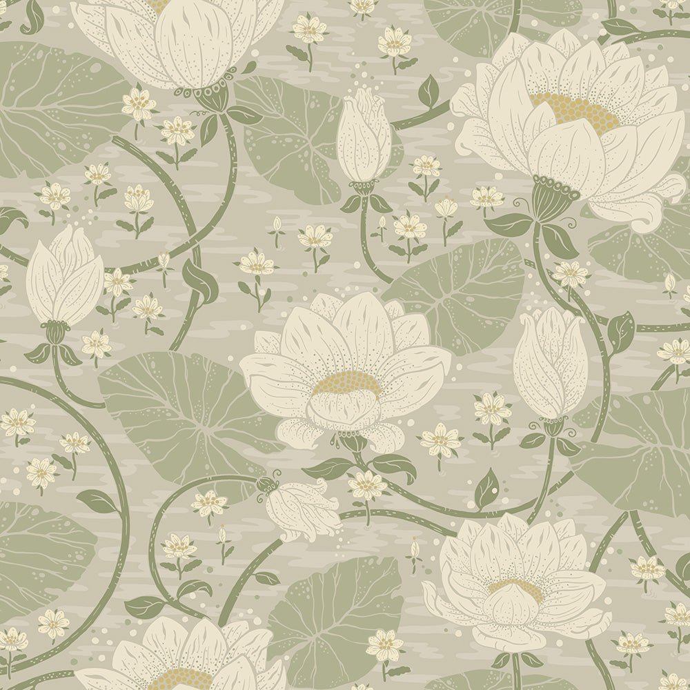 Eva Wallpaper - Light Gray - Midbec - 83124 - Premier Wallcovering