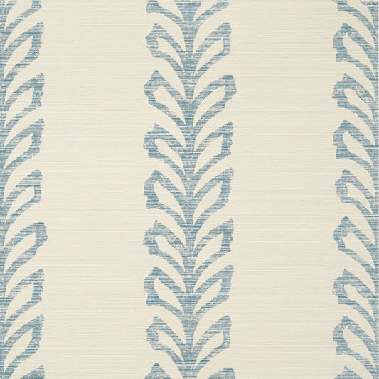 Evia Wallpaper - Blue & Off White - Thibaut - T10900 - Premier Wallcovering