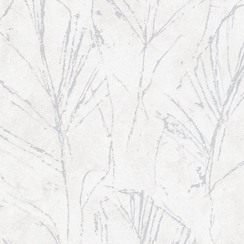 Evolution Fall Leaf Metallic Wallpaper - Grey - Erismann - 10321 - 31 - Premier Wallcovering