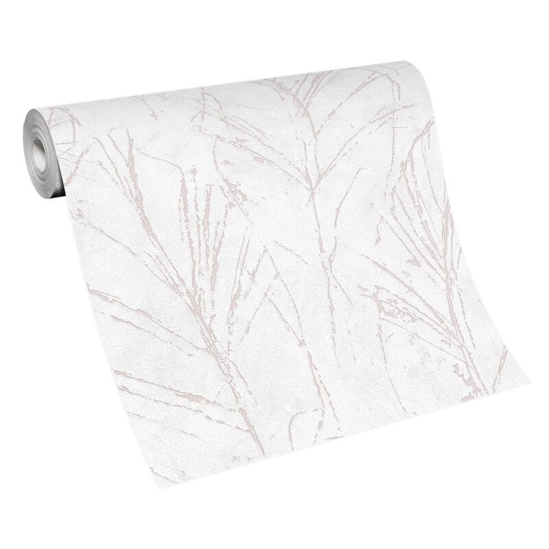 Evolution Fall Leaf Metallic Wallpaper - Pink - Erismann - 10321 - 05 - Premier Wallcovering