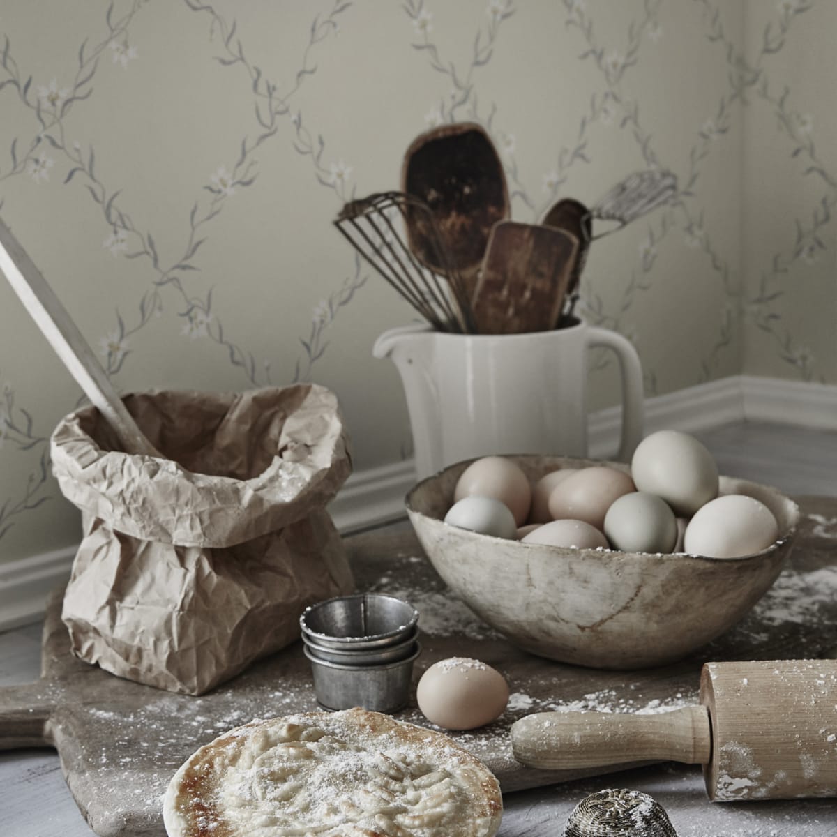 Ewa Wallpaper - Gray - Sandberg - 806-21 - Premier Wallcovering