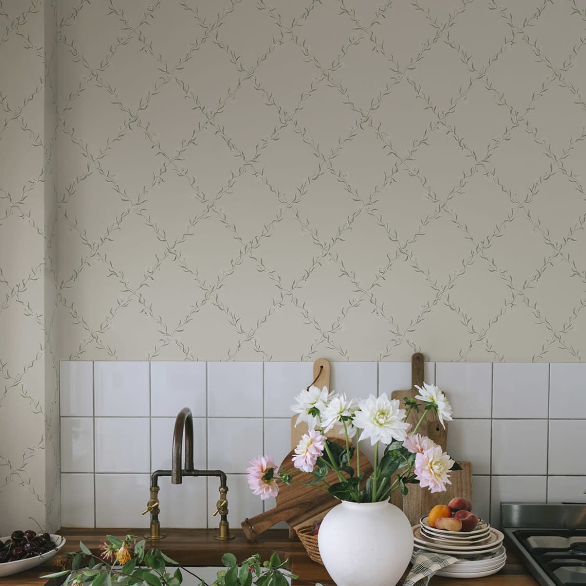 Ewa Wallpaper - Sandstone - Sandberg - S10457 - Premier Wallcovering
