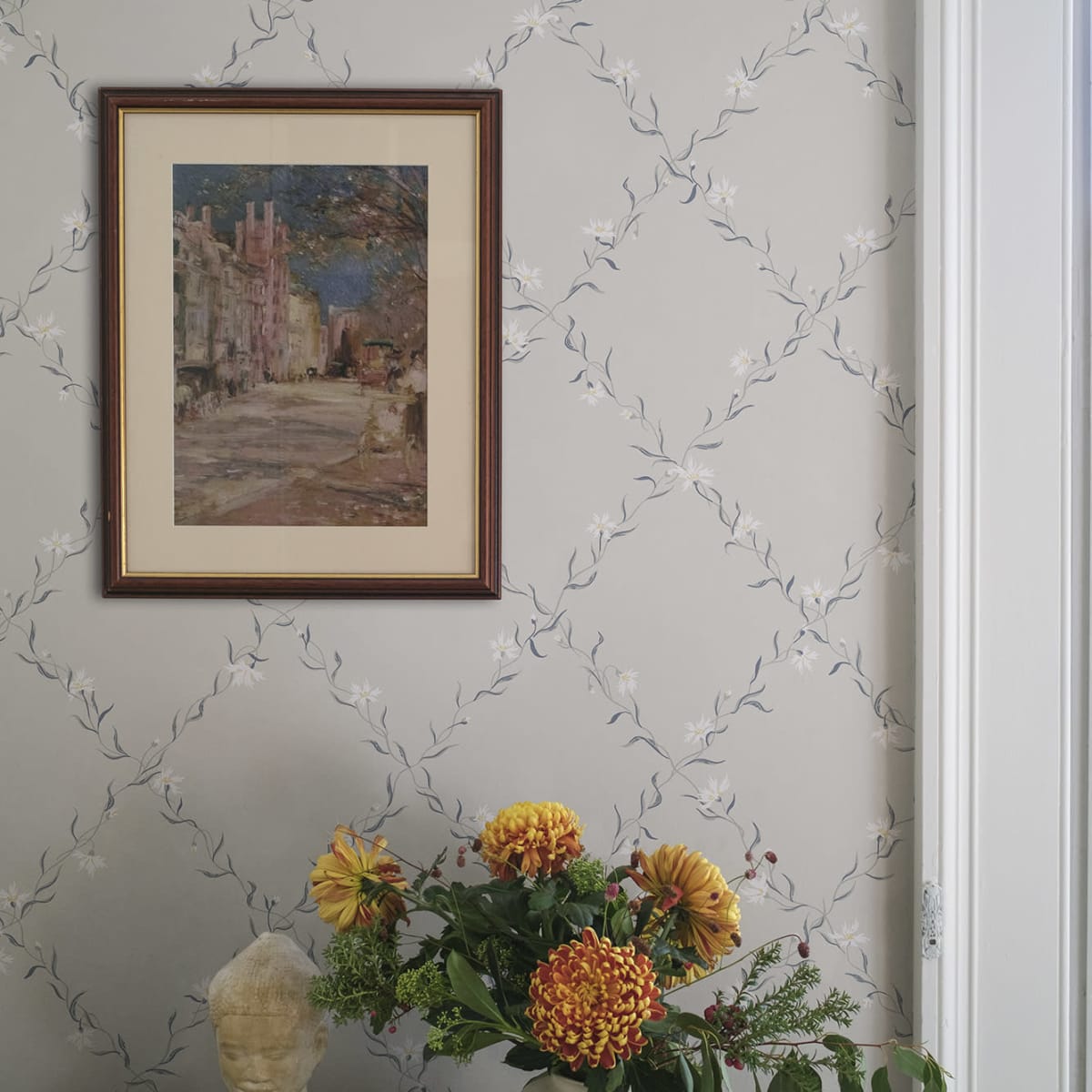 Ewa Wallpaper - Gray - Sandberg - 806-21 - Premier Wallcovering