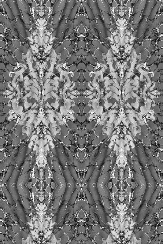 Ex Libris Velvet Fabric - Grey - Timorous Beasties - DIGI/EXLIB/40008/01 - Premier Wallcovering