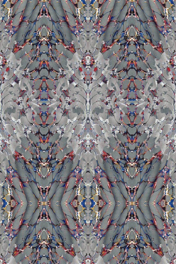 Ex Libris Wallpaper - Moondust Grey - Timorous Beasties - ROR/XLIB/PRL/07 - Premier Wallcovering