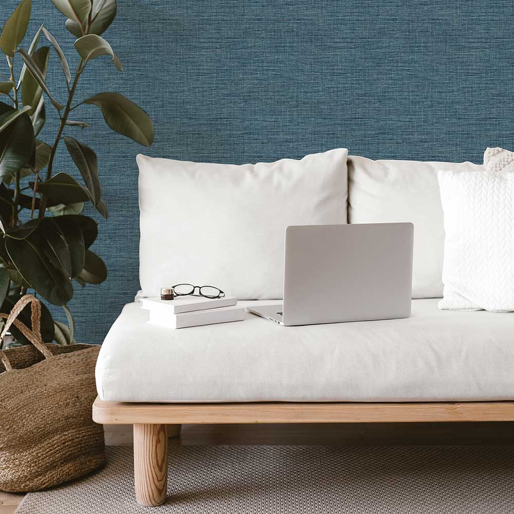 Exhale Texture Wallpaper - Denim - A Street Prints - FD26460 - Premier Wallcovering