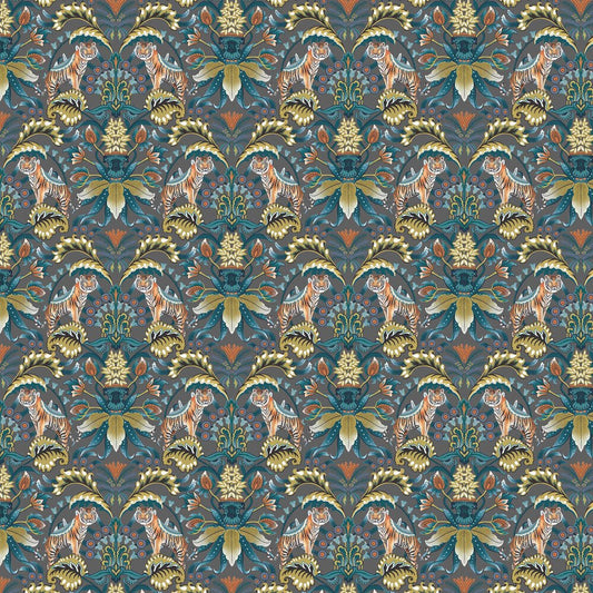 Exotic Tiger Wallpaper - Charcoal - The Graduate Collection - RH1TIGERCHAR - Premier Wallcovering