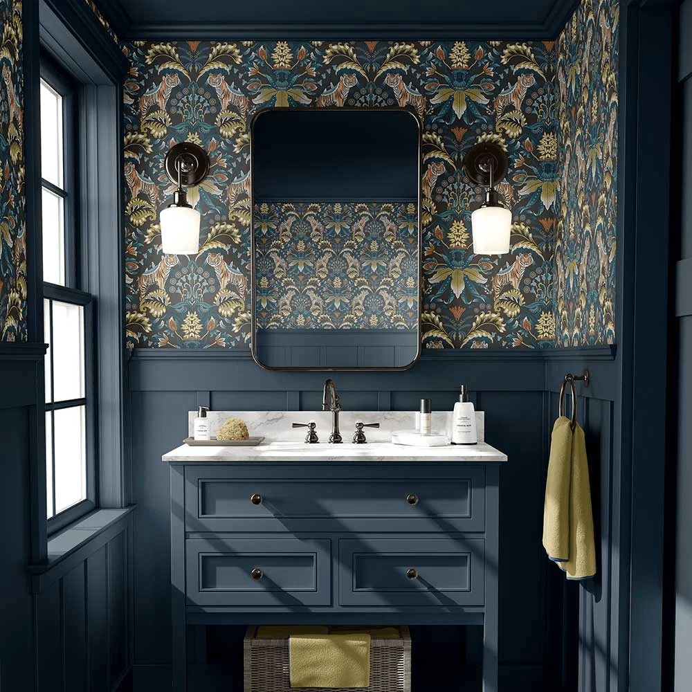 Exotic Tiger Wallpaper - Charcoal - The Graduate Collection - RH1TIGERCHAR - Premier Wallcovering