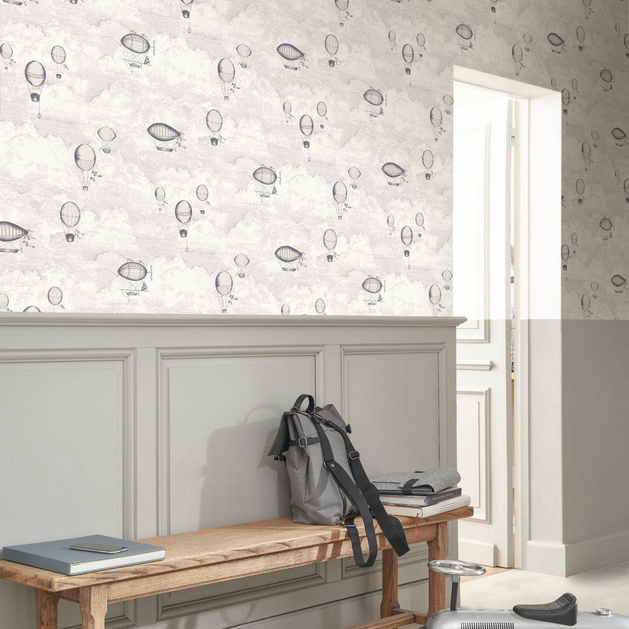 Expedition Voyage Onirique Wallpaper - Bleu Orage - Casadeco - 87286144 - Premier Wallcovering