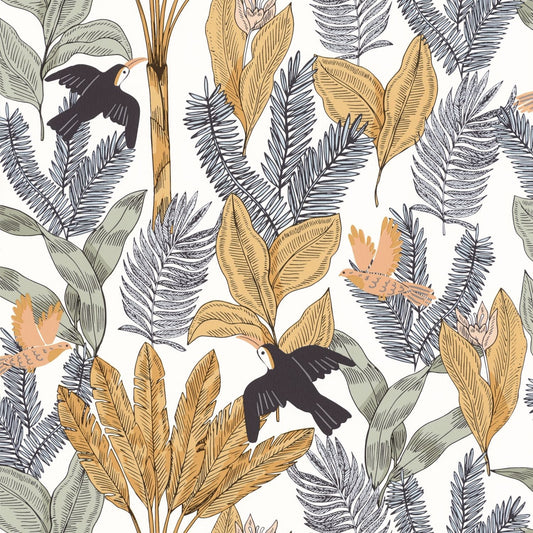 Explorer Wallpaper - Menthe - Caselio - 103497032 - Premier Wallcovering