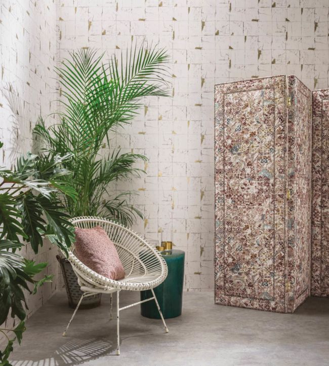 Faenza Tile Wallpaper - Stone - Osborne & Little - W7332-01 - Premier Wallcovering