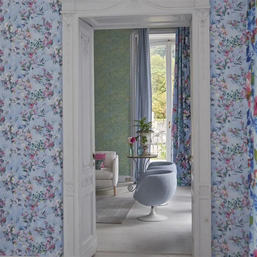 Faience Wallpaper - Sky - Designers Guild - PDG1024/01 - Premier Wallcovering