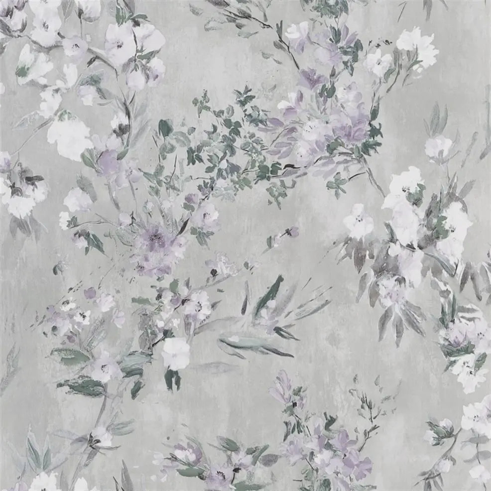 Faience Wallpaper - Silver - Designers Guild - PDG1024/03 - Premier Wallcovering