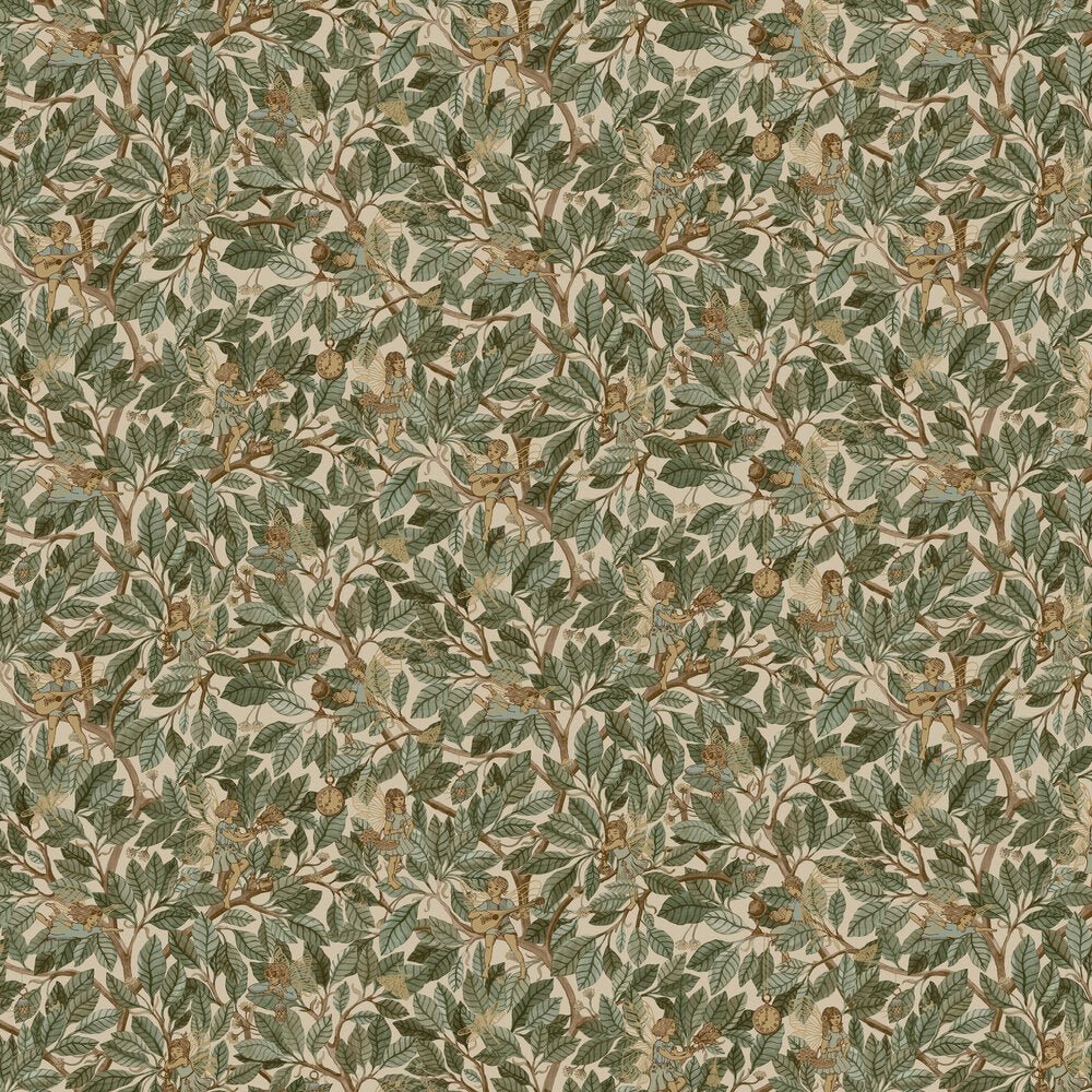 Fairies Wallpaper - Green - Boråstapeter - 8141 - Premier Wallcovering