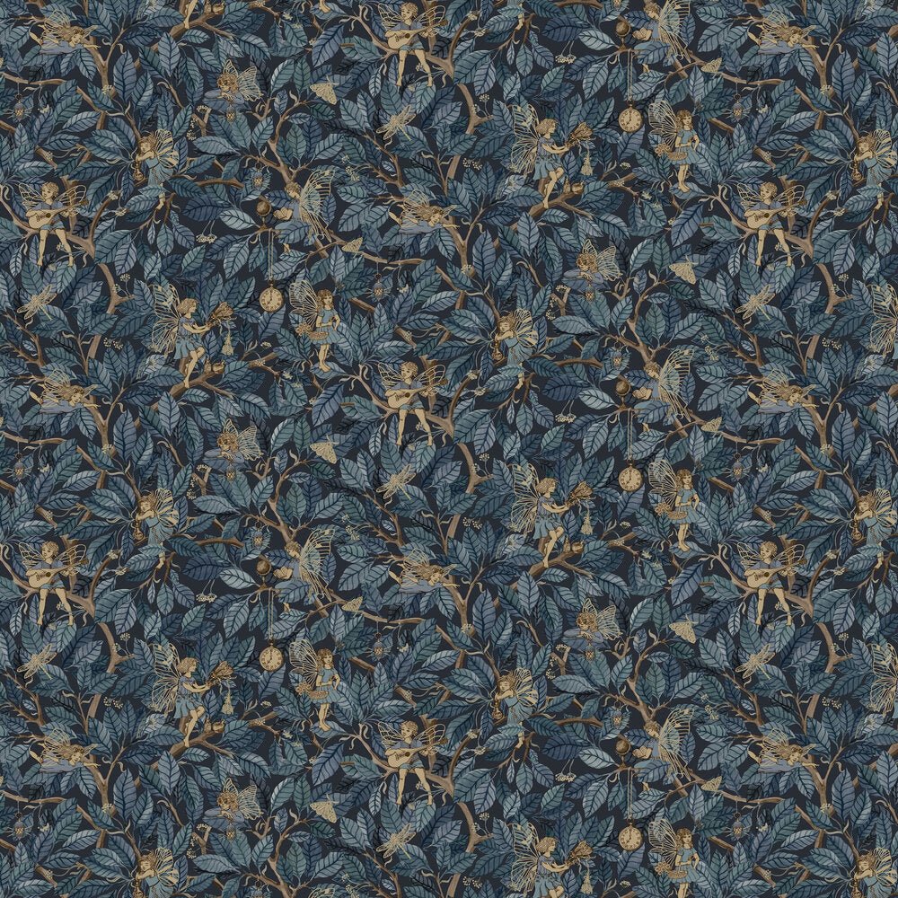 Fairies Wallpaper - Blue - Boråstapeter - 8142 - Premier Wallcovering