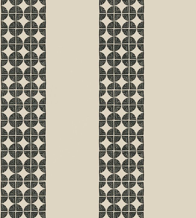 Fairmont Stripe Wallpaper - Black - AT23131 - Anna French - Premier Wallcovering