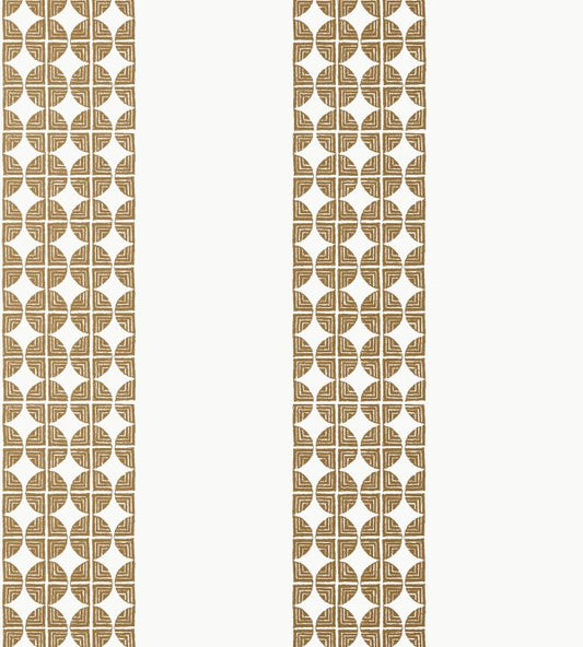 Fairmont Stripe Wallpaper - Metallic Bronze - Anna French - AT23127 - Premier Wallcovering