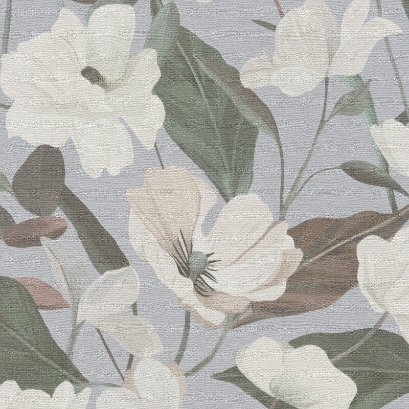 Fairy Blossom Floral Wallpaper - Grey/White - Erismann - 10508 - 31 - Premier Wallcovering