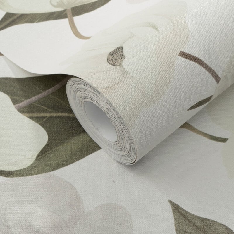 Fairy Blossom Floral Wallpaper - White/Green - Erismann - 10508 - 26 - Premier Wallcovering