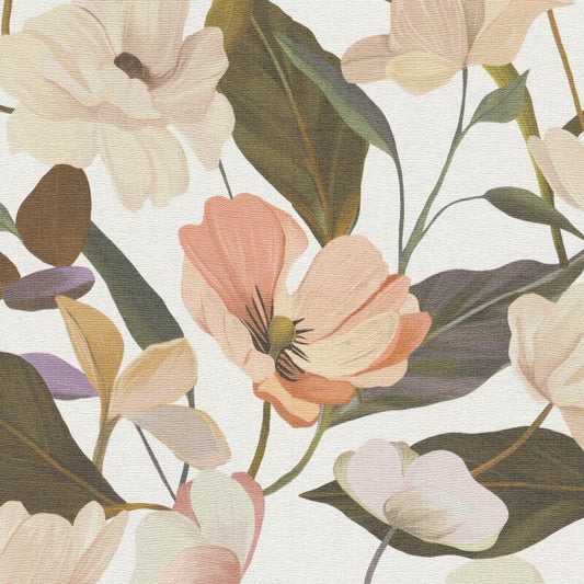 Fairy Blossom Floral Wallpaper - Apricot - Erismann - 10508 - 05 - Premier Wallcovering
