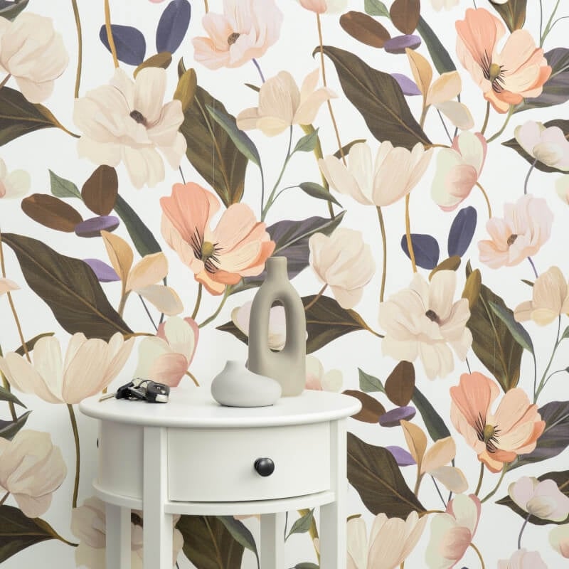 Fairy Blossom Floral Wallpaper - Apricot - Erismann - 10508 - 05 - Premier Wallcovering