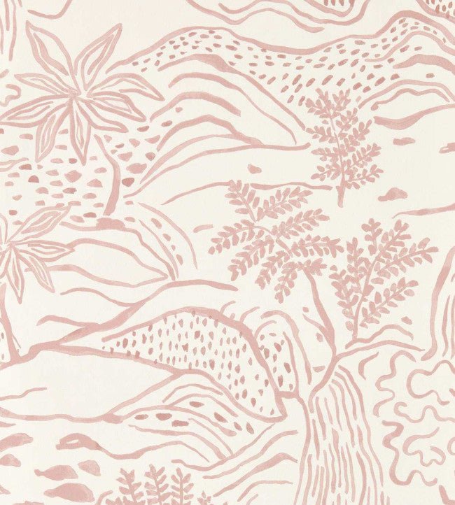 Falling Foss Wallpaper - Dusk Pink - Scion - NSCW113265 - Premier Wallcovering