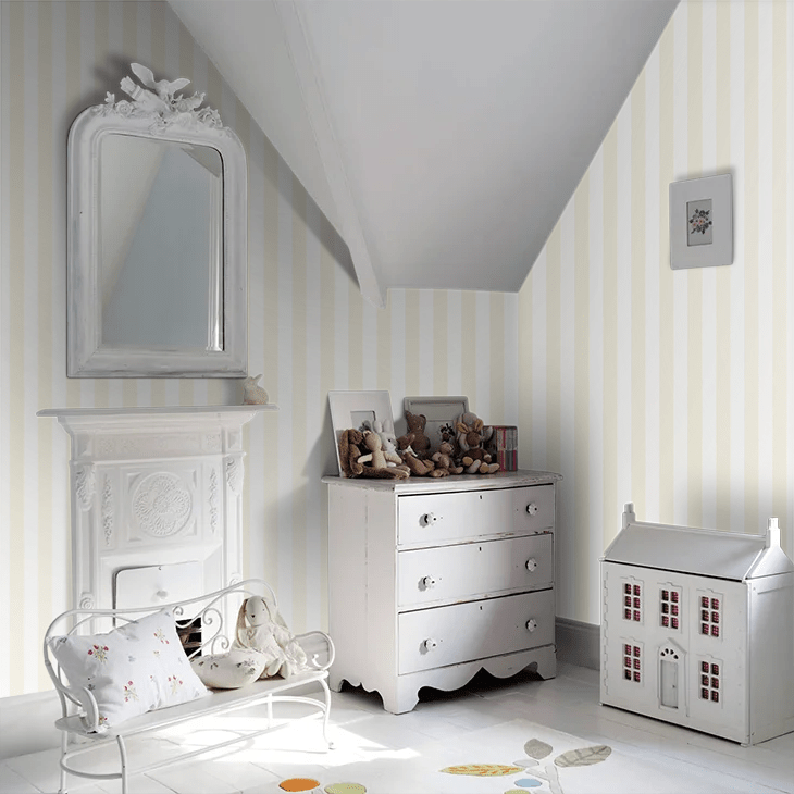 Falsterbo Stripe Wallpaper - Yellow - Boråstapeter - 7685 - Premier Wallcovering