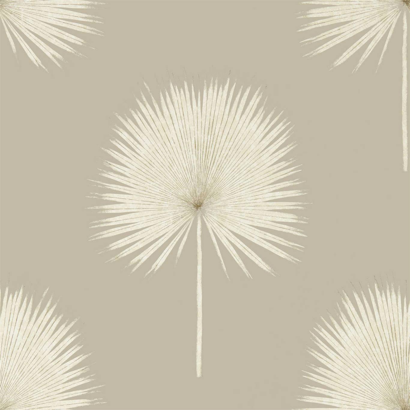 Fan Palm Wallpaper - Linen/Gilver - Sanderson - DGLW216637 - Premier Wallcovering