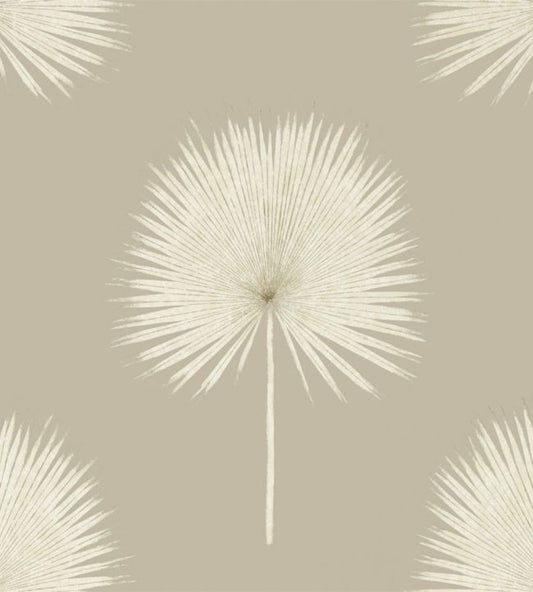 Fan Palm Wallpaper - Linen/Gilver - DGLW216637 - Sanderson - Premier Wallcovering