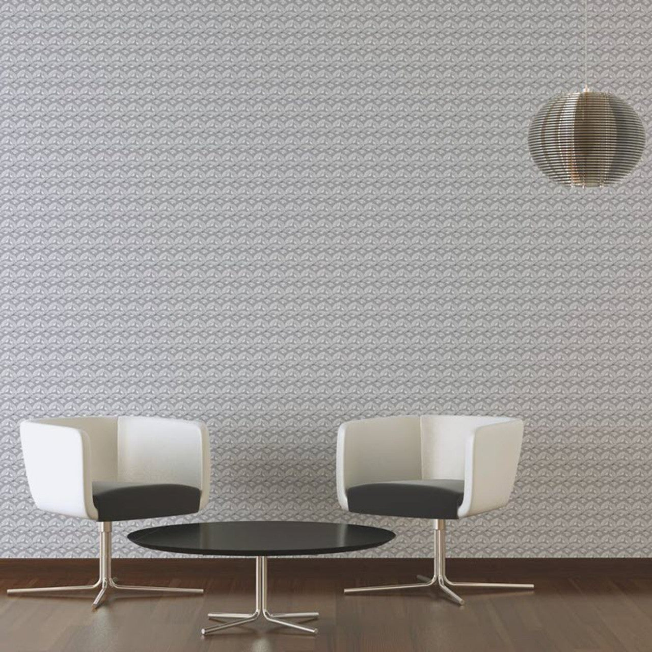Fan Wallpaper - Light Grey - A S Creation - Karl Lagerfield - 37847 - 6 - Premier Wallcovering