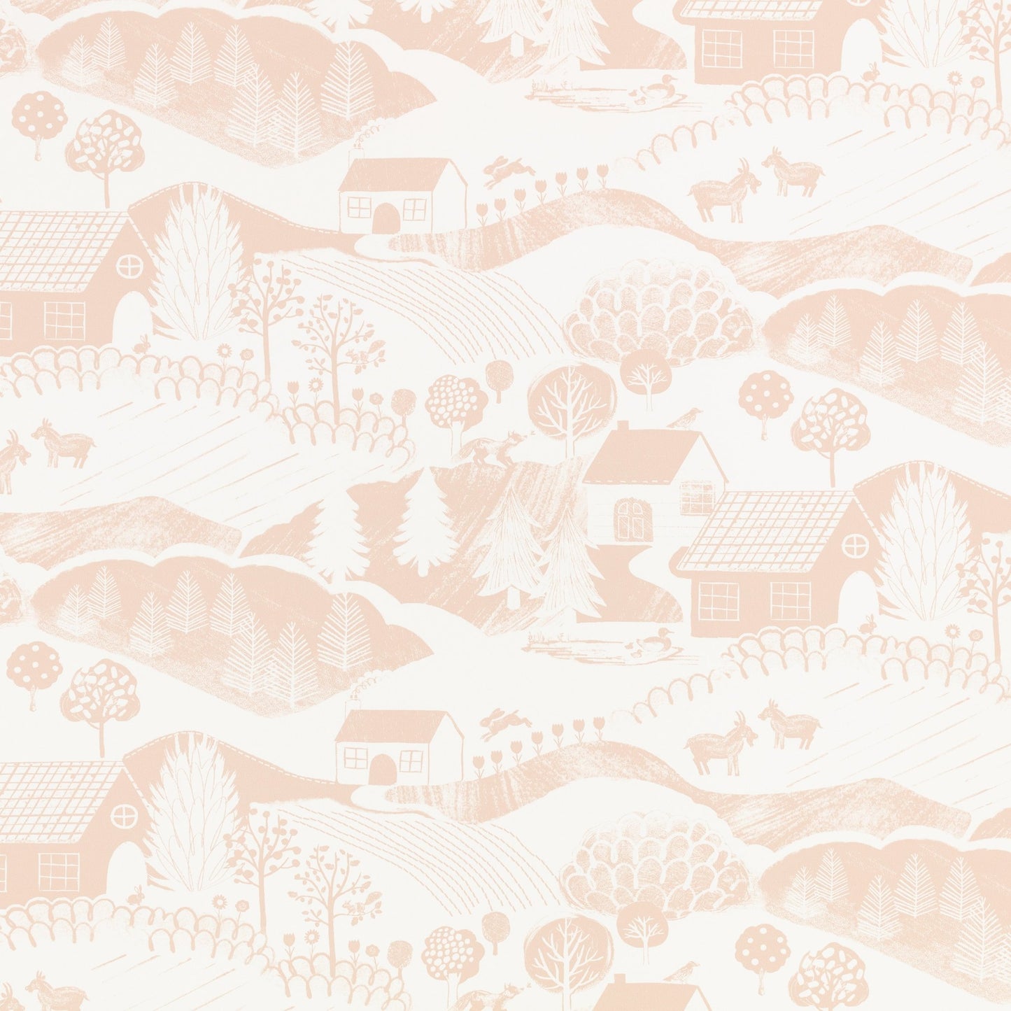 Far Far Away Wallpaper - Blush - Villa Nova - W644/01 - Premier Wallcovering