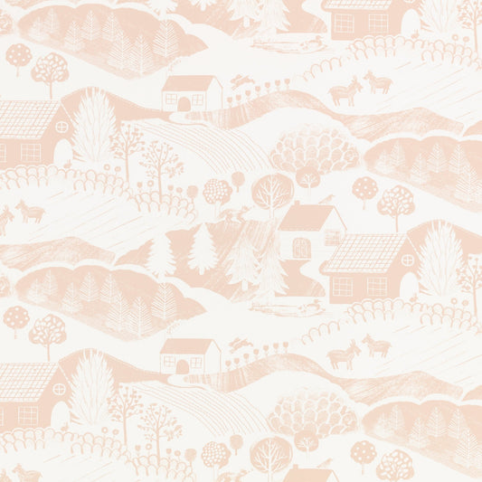 Far Far Away Wallpaper - Blush - Villa Nova - W644/01 - Premier Wallcovering