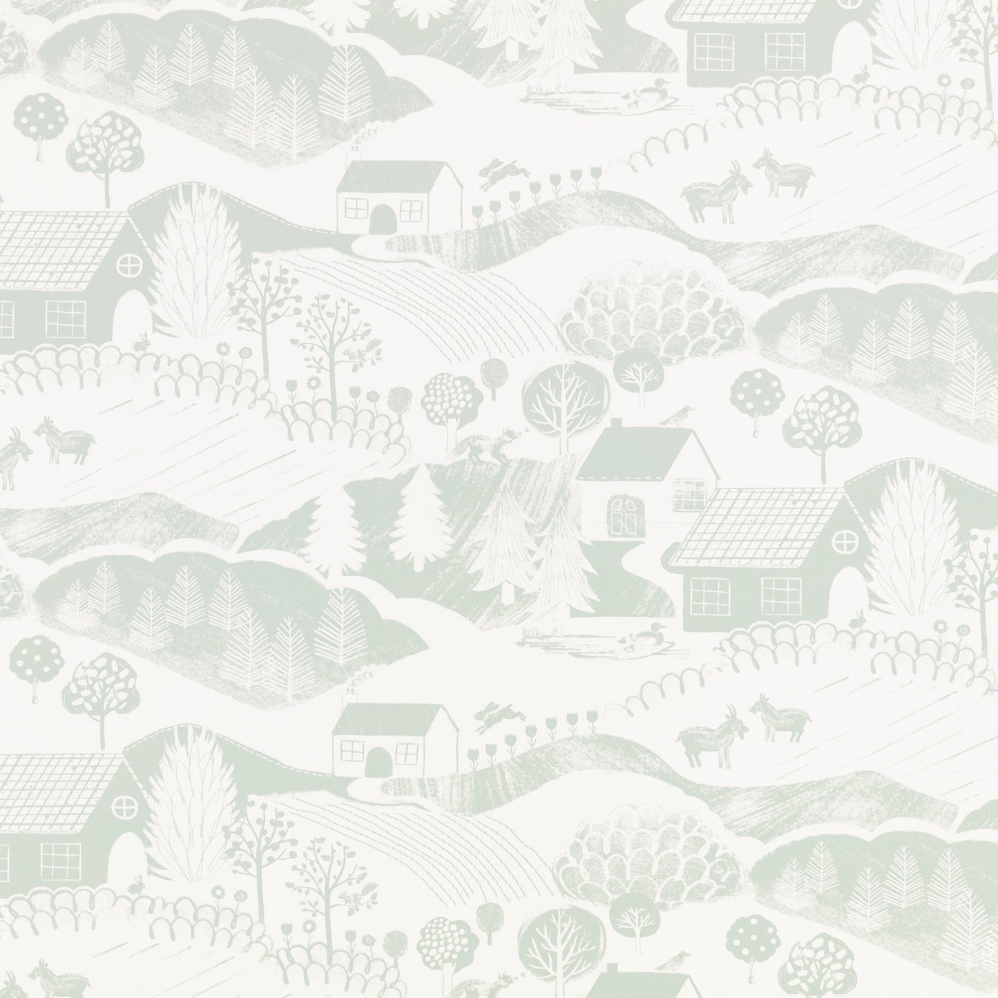 Far Far Away Wallpaper - Glade - Villa Nova - W644/02 - Premier Wallcovering