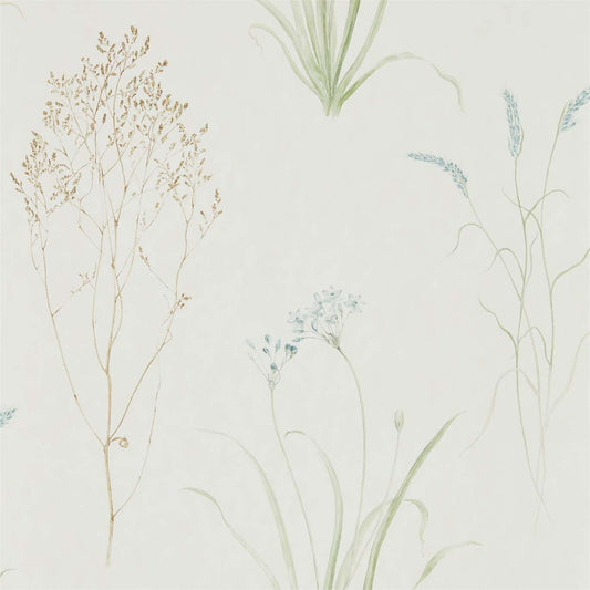 Farne Grasses Wallpaper - Cream/Sage - Sanderson - DEBB216486 - Premier Wallcovering
